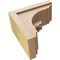 Ekena Millwork 7"W x 14"D x 14"H Classic Warren Rough Cedar Woodgrain TimberThane Corbel, Primed Tan CORUR07X14X14WARRCPR - alternate 3